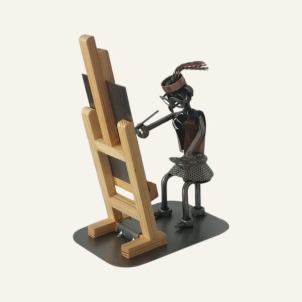 Cadeau pour une artiste - Figurine peintre femme