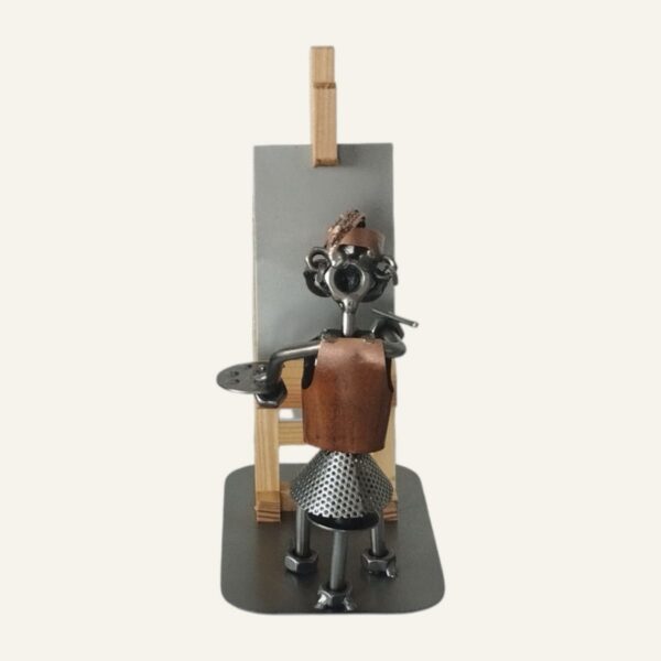 Cadeau pour une artiste - Figurine peintre femme