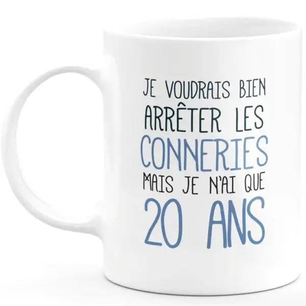 Mug anniversaire 20 ans