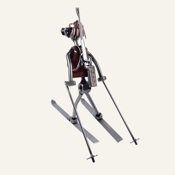 Figurine biathlon en métal - Cadeau biathlon unique