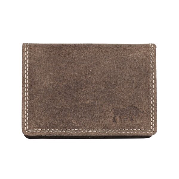 Mini portefeuille femme cognac