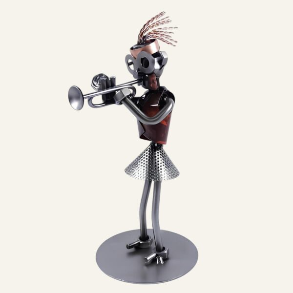 Figurine trompettiste femme - Cadeau trompettiste