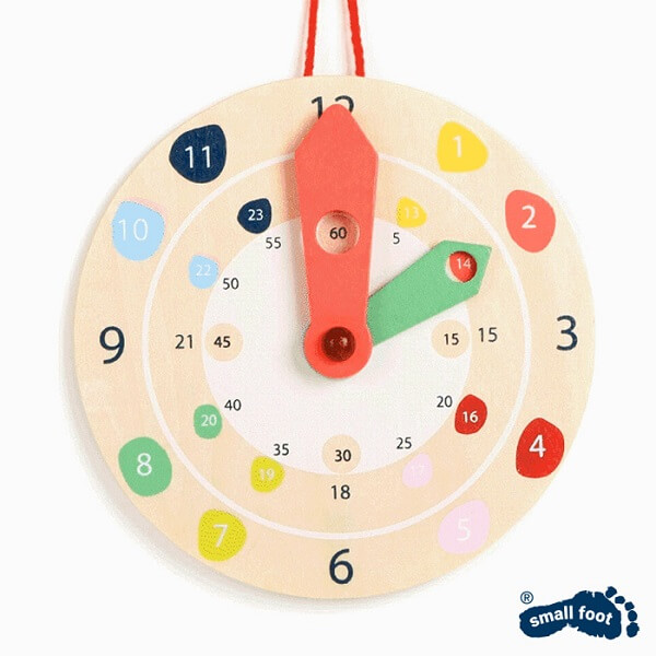 Horloge éducative en bois pour enfants