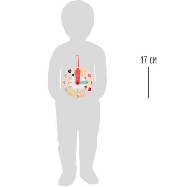 Horloge éducative en bois pour enfants