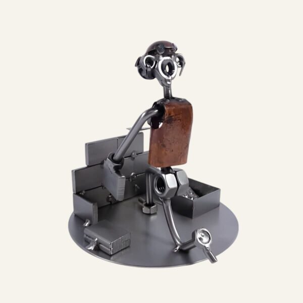 Cadeau pour un maçon - Figurine en métal maçon
