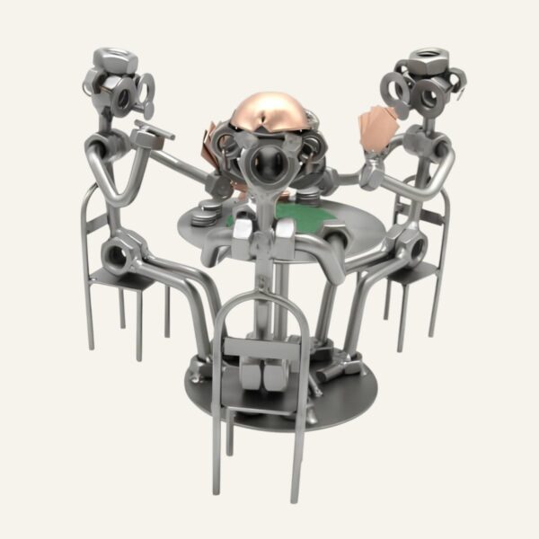 Cadeau poker - Figurine poker en métal