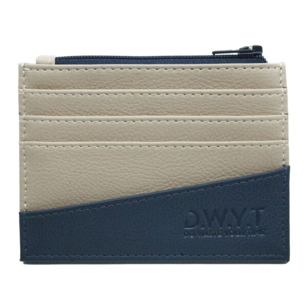 Porte-monnaie - Beige et Bleu - RFID