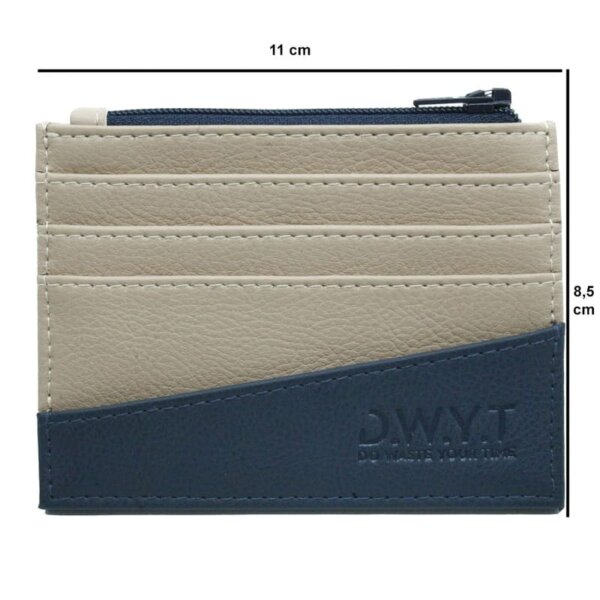 Porte-monnaie - Beige et Bleu - RFID