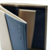 Portefeuille homme - Cuir de pomme - Beige/Bleu - RFID