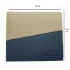 Portefeuille homme - Cuir de pomme - Beige/Bleu - RFID