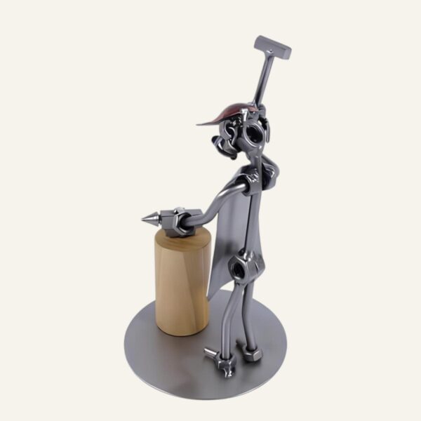 Cadeau forgeron - Statue forgeron en métal