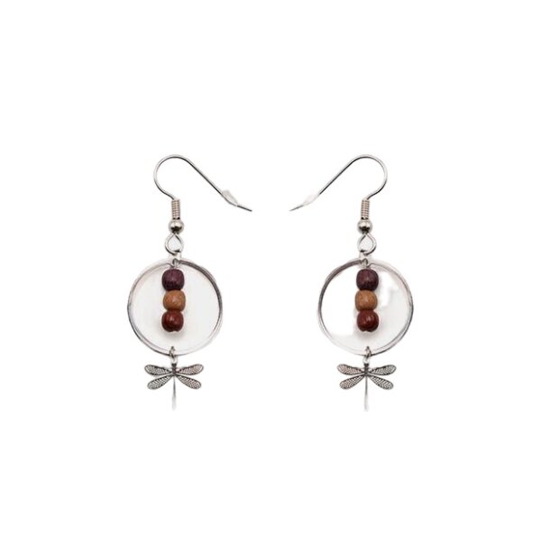 Boucles d'oreilles libellule femme