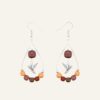 Boucles d'oreilles colibri en bois Serrenna