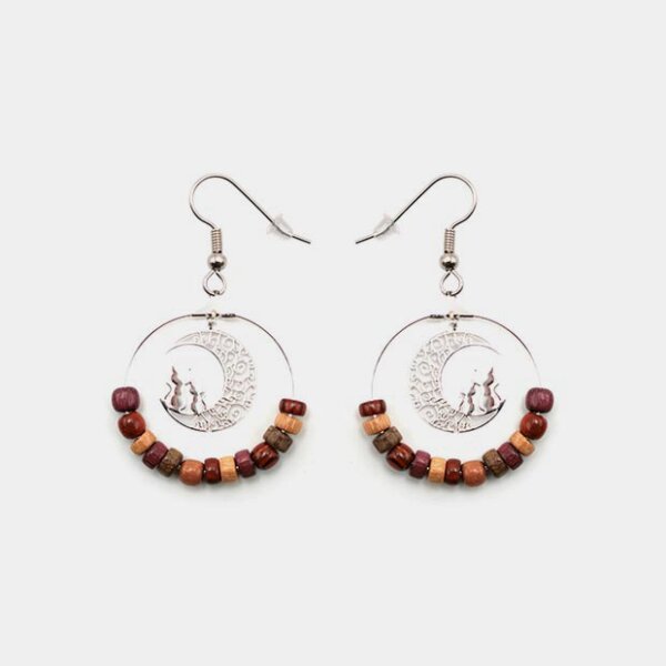 Boucles d'oreilles lune