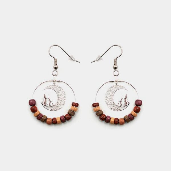 Boucles d'oreilles lune