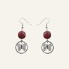 Boucles d'oreilles papillon argent Sasphé