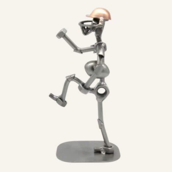 Figurine football américain en métal