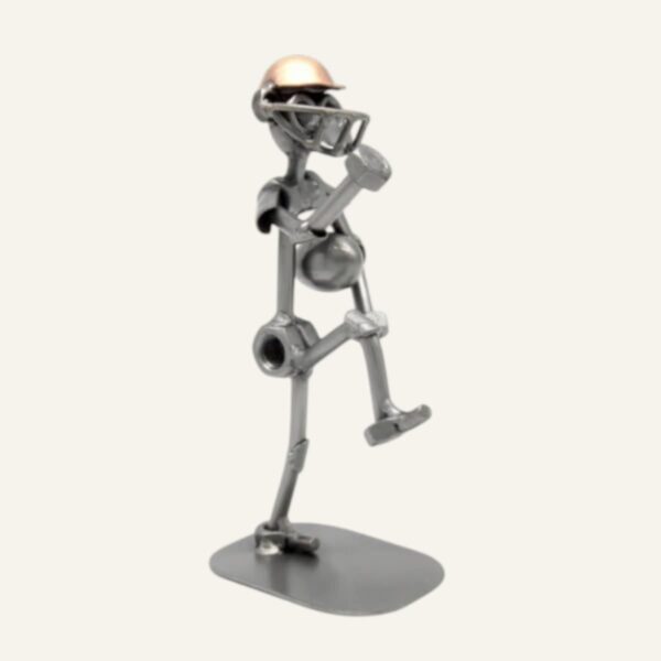 Figurine football américain en métal