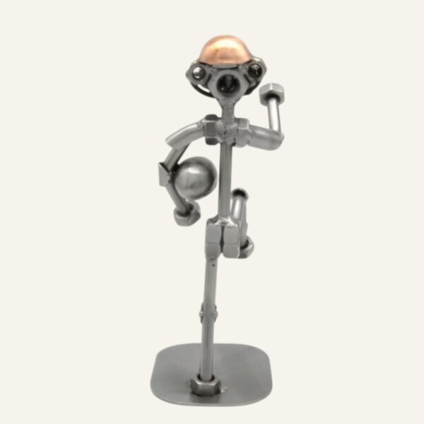 Figurine football américain en métal