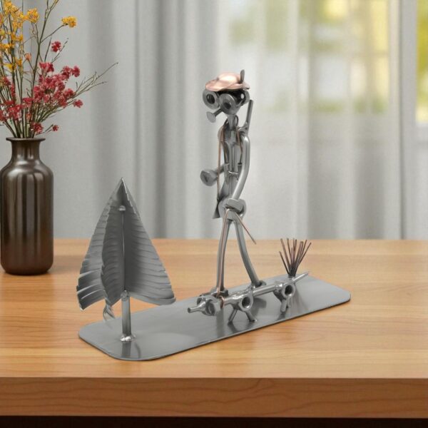 Cadeau chasseur humour - Figurine chasseur en métal