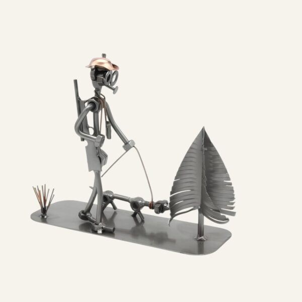 Cadeau chasseur humour - Figurine chasseur en métal