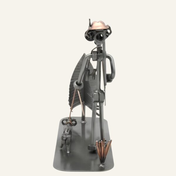 Cadeau chasseur humour - Figurine chasseur en métal