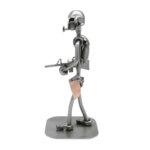 Figurine Animal En Argent Massif - Sculpture Chien De Chasse - Argent
