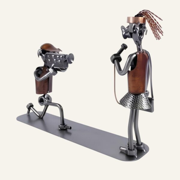 Cadeau pour journaliste - Figurine journaliste reporter