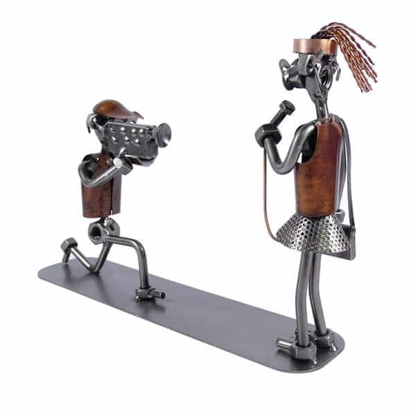 Cadeau pour journaliste - Figurine journaliste reporter