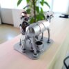 Cadeau agricultrice - Figurine métal agricultrice