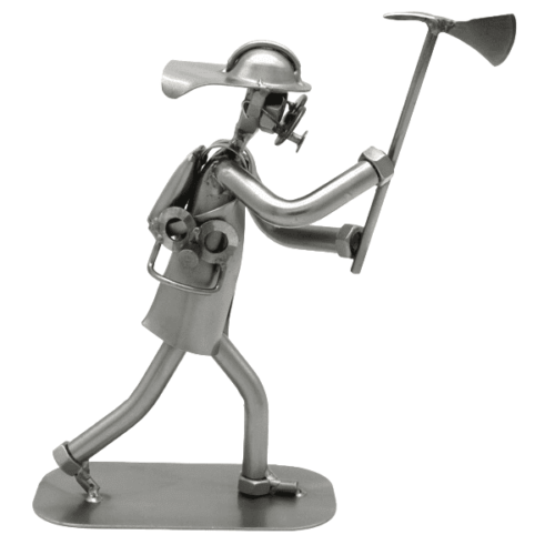 Figurine pompier en métal Idée cadeau pompier original