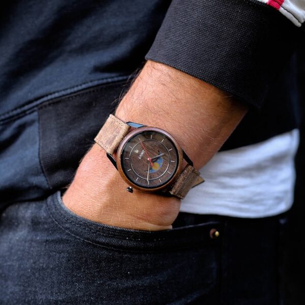 Montre en bois homme New Moon