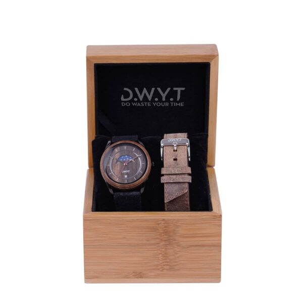 Montre en bois homme New Moon made in France - DWYT