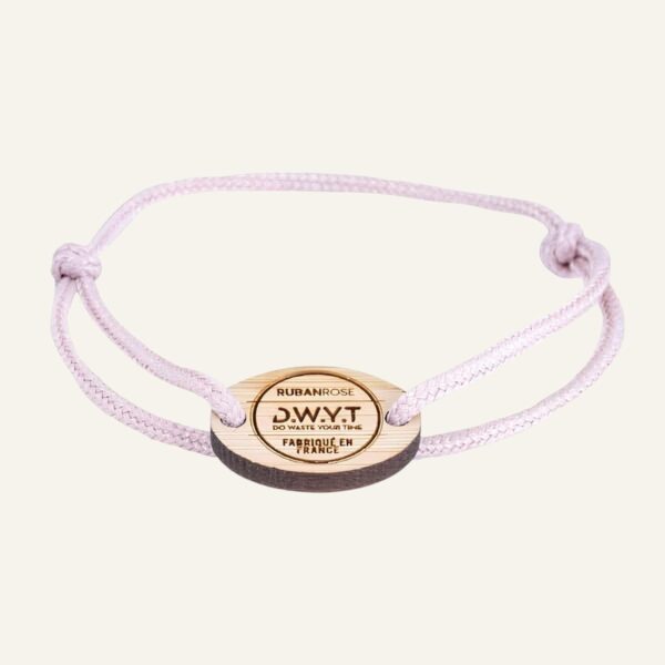 Bracelet cordon rose