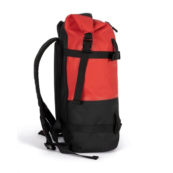 Sac à dos imperméable noir et rouge