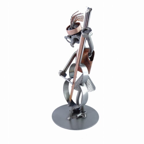 Figurine contrebassiste femme - Cadeau pour musiciennes