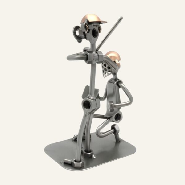 Figurine baseball - Figurines de base-ball en métal