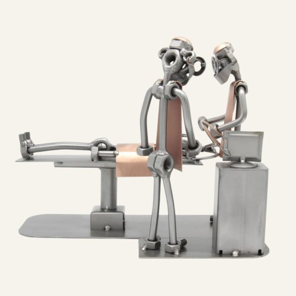 Cadeau médecin humour - Figurine médecin neurochirurgien en métal