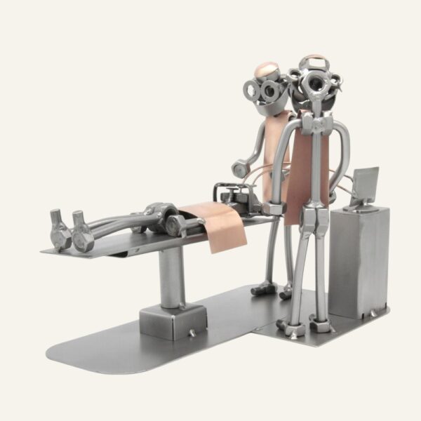 Cadeau médecin humour - Figurine médecin neurochirurgien en métal