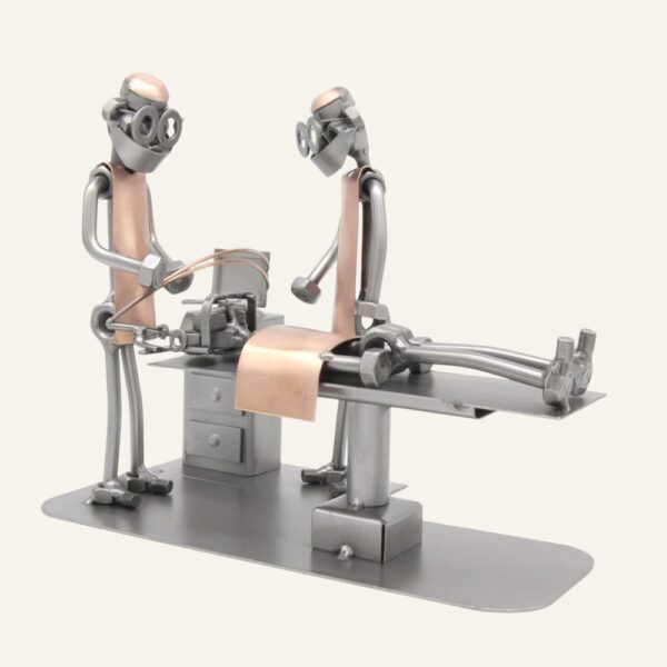 Cadeau médecin humour - Figurine médecin neurochirurgien en métal
