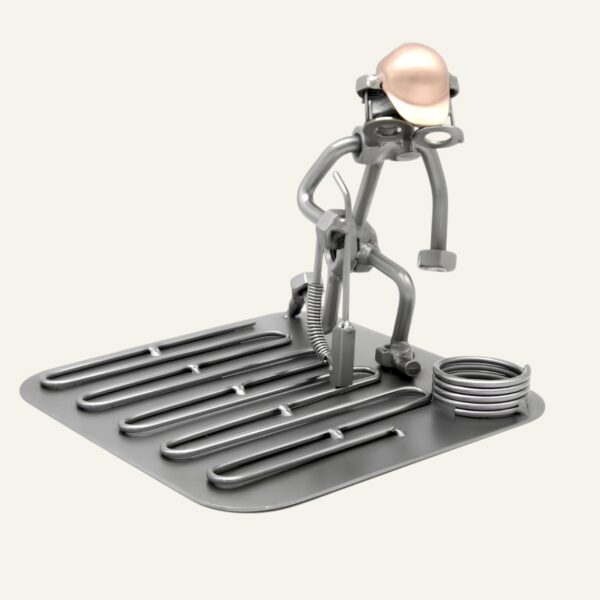 idée cadeau plombier - Figurine plombier chauffagiste