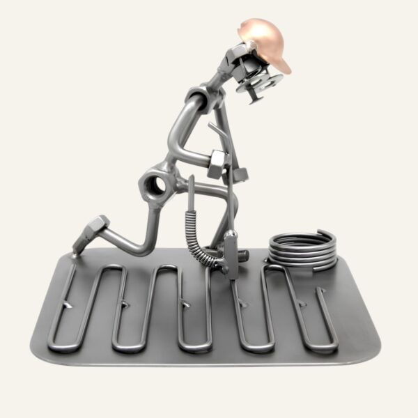 idée cadeau plombier - Figurine plombier chauffagiste