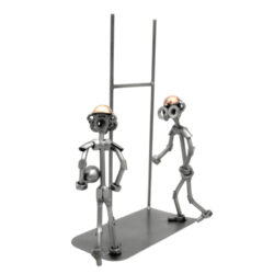 Lot De 2 Figurines Vintage Joueurs De Jazz - Années 80/90 - Résine - Déco Rétro