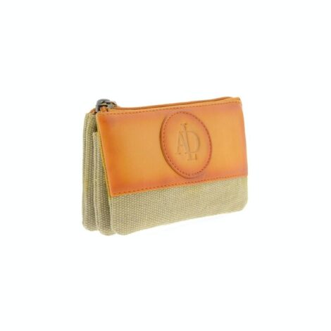 Porte-monnaie zippé femme Orange - RFID
