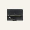 Portefeuille femme cuir noir - Modèle Anaïs