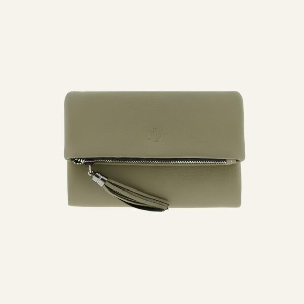 Portefeuille femme cuir vert - Modèle Anaïs