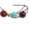 Bracelet femme en perle Katya Amarante et Turquoise