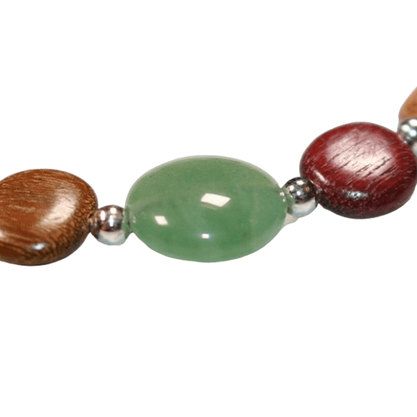 Bracelet femme perles naturelles Annys avec médaillon arbre de vie
