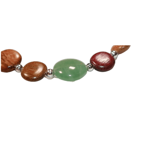 Bracelet femme perles naturelles Annys avec médaillon arbre de vie