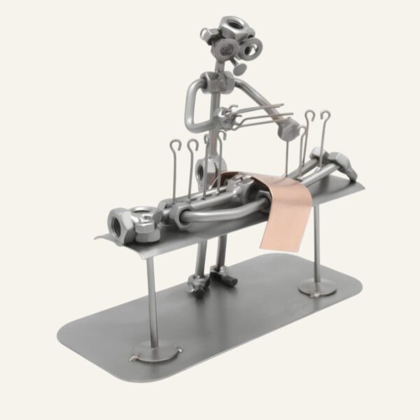 Cadeau acupuncteur - figurine acupuncteur en métal